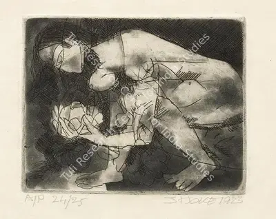 Somnath Hore (Artist), Untitled, 1973, Graphic Art