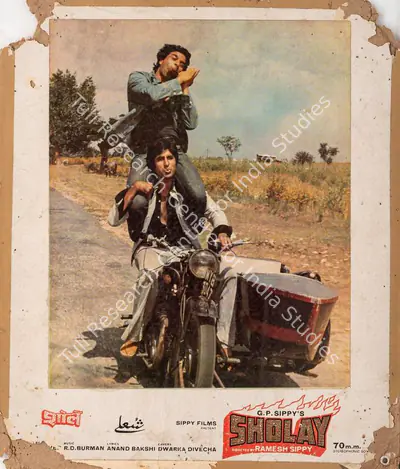 Dwarka Divecha (Cinematographer), Sholay, 1975, Photographic Still Mounted on Lobby Card