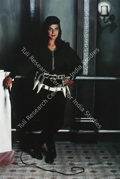 Pushpamala (Artist), Cracking The Whip, 2001, Print