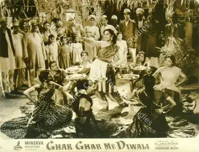 Sohrab Modi (Producer), Ghar Ghar Me Diwali, 1955, Lobby Card