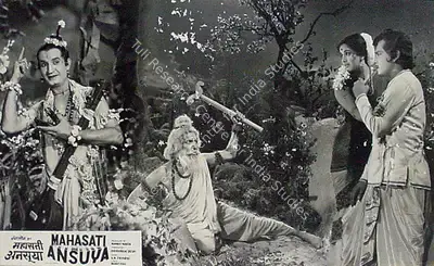 Ramraj Nahta (Producer), Mahasati Ansuya, 1965, Lobby Card