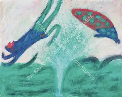 Ambalal, Amit (Artist). Untitled, 2022 | Painting, AG.Mum/26.09.24, 2024 · Asta Guru