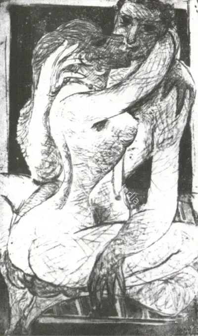 Nirode C. Mazumdar (Artist), Kiss, Graphic Art