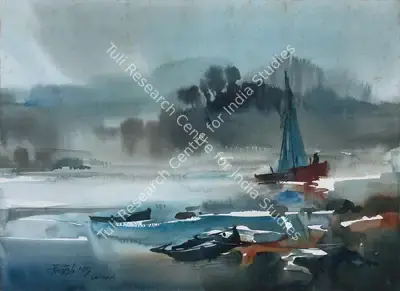 Paresh Maity (Artist), Untitled (Cornwall Seascape), 1993, Painting