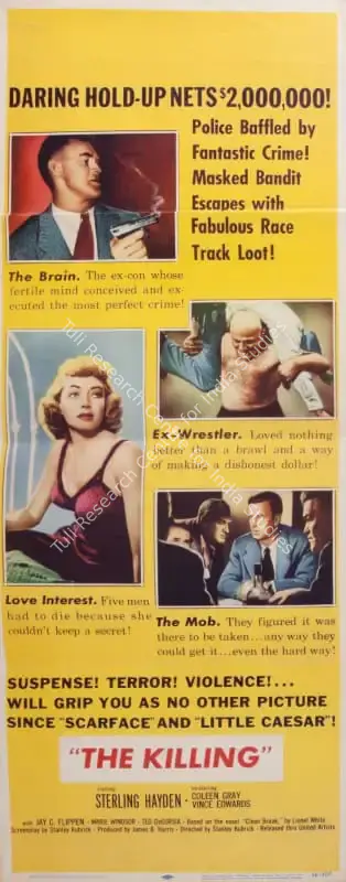 Stanley Kubrick (Director), The Killing, 1956, Poster