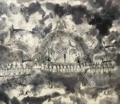 Ramanujam, K. (Artist). Untitled, c.1970 | Painting, Os.Mum/19.01.08, 2008 · Osian's