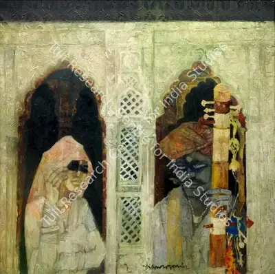 Shyamal Dutta Ray (Artist), Singer, 1992, Painting