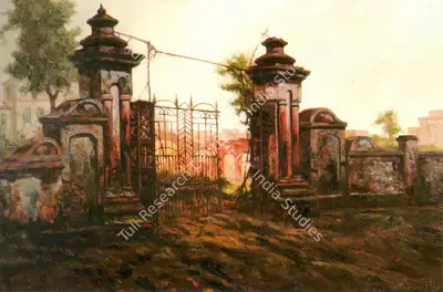 Sanjay Bhattacharya (Artist), The Gate, 1997, Painting