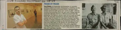 Kamlesh Pendnekar (Reporter), Frame by Frame, 2008, Newspaper Clipping