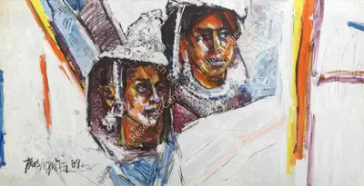 Bashir&nbsp;Mirza (Artist), Untitled (Qilash Series), 1989, Painting
