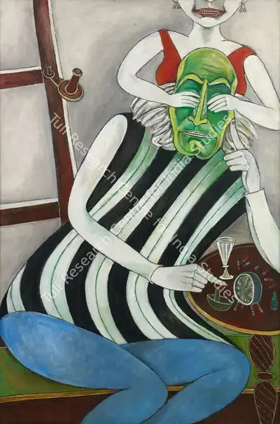 Paritosh Sen (Artist), Hasya Rasa or The Comic Sentiments, 2002, Painting