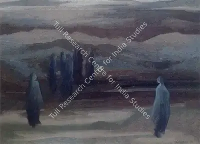 Sabavala, Jehangir (Artist). The Return to the Ancestral Land. Oil on Canvas, 1970 | The Crucible of Painting | Painting | FineArts | 00182418