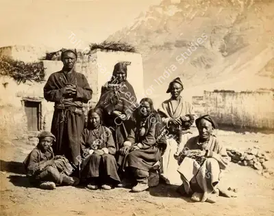 Frith Series (Photographic Studio), Natives of Spiti, 1870, Antiquarian Photograph