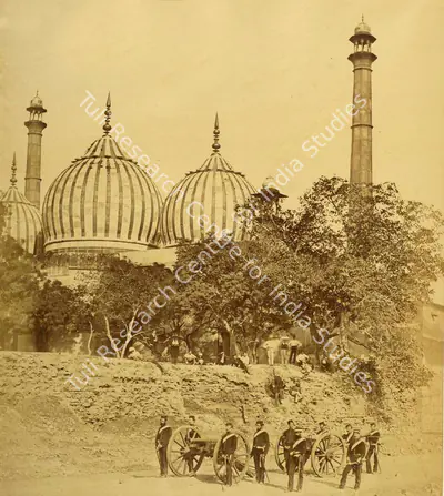 Felice Beato (Photographer), Mosque at the Khyrattee Gate, 1858, Antiquarian Photograph