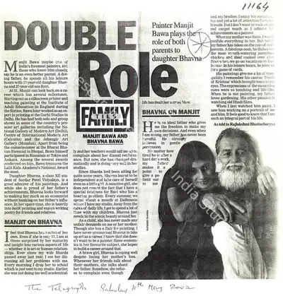 Rupinder Sharma (Photographer), Double Role, 2002, Newspaper clipping