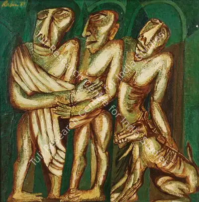 Rabin Mondal (Artist), Conspiracy, 1987, Painting