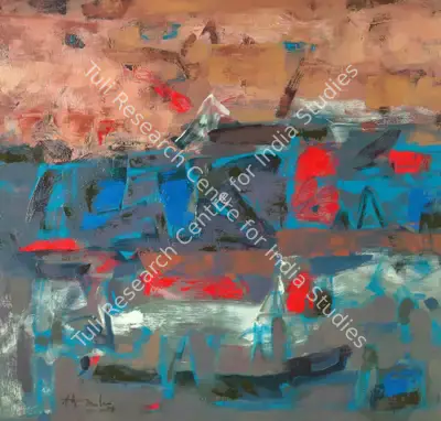 K.M. Adimoolam (Artist), Terra Incognita, 2004, Painting