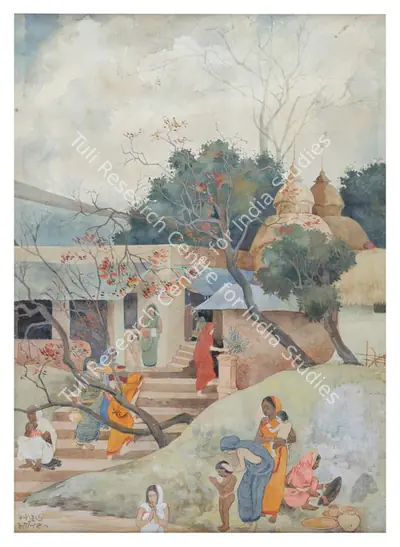 Maniklal Banerjee (Artist), Untitled (Steps of Kalighat), 1936, Painting