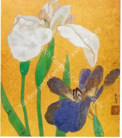 Kripal Singh Shekhawat (Artist), Flowers, Painting