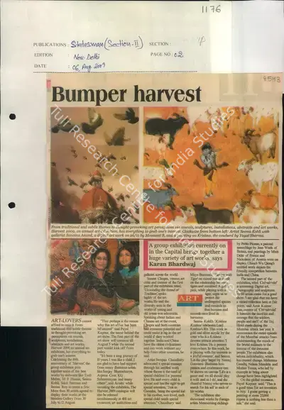 Karan Bhardwaj (Reporter), Bumper Harvest, 2009, Newspaper Clipping