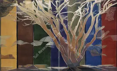 Sabavala, Jehangir (Artist). Stag-Antlered Tree II. Oil on Canvas, 2001 | The Crucible of Painting | Painting | FineArts | 00182437