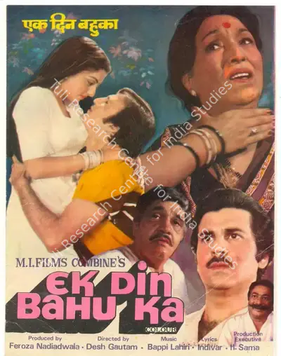 Firoza I. Nadiadwala (Producer), Ek Din Bahu Ka, 1983, Song-Synopsis Booklet