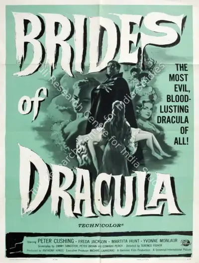 Anthony Hinds (Producer), The Brides of Dracula, 1960, Poster