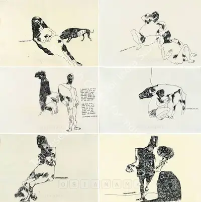 K. Laxma Goud (Artist), Untitled, 1968, Drawing