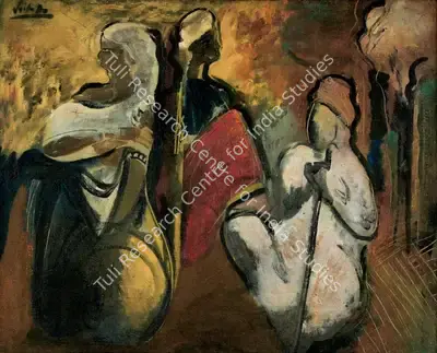 Mookherjea, Sailoz (Artist). Untitled, n.d. | Painting, AG.Mum/28.04.24, 2024 · Asta Guru