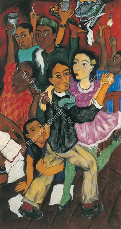 Rodwittiya, Rekha (Artist). Merry Rivalry Of The Anarchist, 1991 | Painting, Os.Mum/23.03.12, 2012 · Osian's