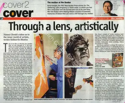 Sidharth Bhatia (Writer), Through a Lens, Artistically, 2007, Newspaper clipping