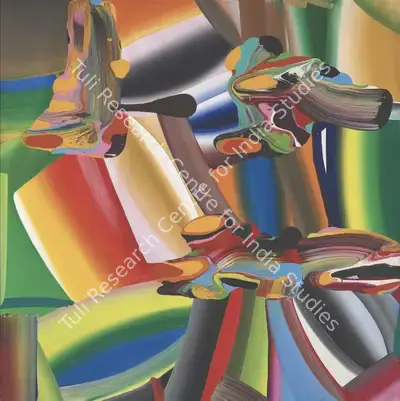 Bose Krishnamachari (Artist), Stretched Bodies, 2005, Painting