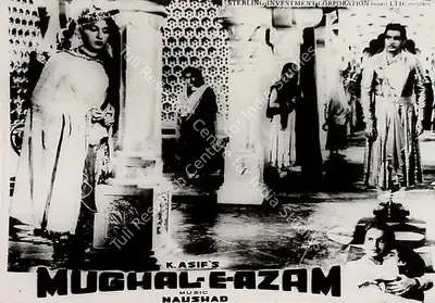 R.D. Mathur (Cinematographer), Mughal E Azam, 1960, Lobby Card