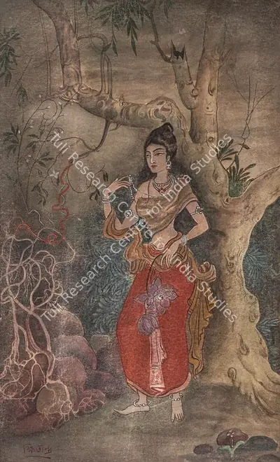 Kshitindranath Majumdar (Artist), Shakuntala, 1931, Painting