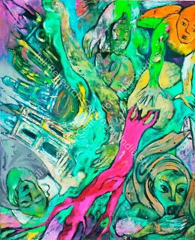 Vasudha Thozhur (Artist), Untitled, 1991, Painting