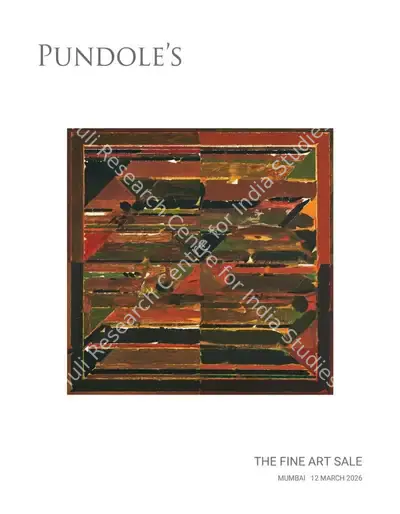 Pundole (Auction House). The Fine Art Sale. 12 March 2026, Mumbai | Auction Catalogue | EconomicsArt | 00862603