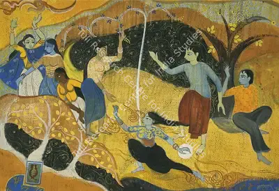 Subhadra Shankar&nbsp;Anandkar (Artist), A Composition, 1950, Painting