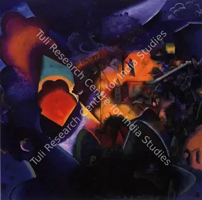 G.M. Sheikh (Artist), How Can You Sleep Tonight, 1995, Painting