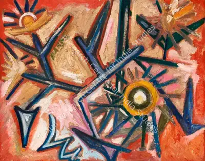 S.K. Bakre (Artist), Untitled (Beginning of Spring in London), 1959, Painting