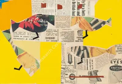 Mukherjee, B.B. (Artist). Untitled (Birds), 1960 | Collage, Ch.NeY/17.03.21, 2021 · Christie's