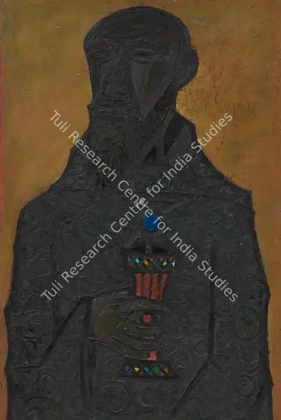 Souza, F.N. (Artist). Priest with Chalice, 1953 | Painting, Ch.NeY/20.03.24, 2024 · Christie's