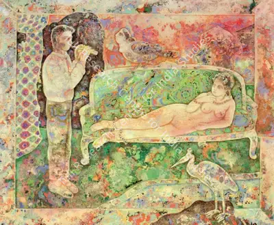 Sakti Burman (Artist), Untitled, 1995, Painting