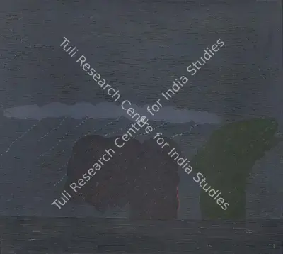 Amitava Das (Artist), Grey Sky, 1979, Painting