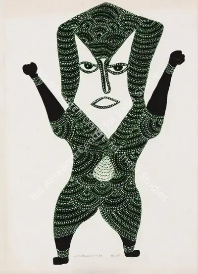 Jangarh Singh Shyam (Artist), Bade Dev (Gond), 1989, Painting