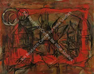 Lance Ribeiro (Artist), Burnt Landscape, 1966, Painting