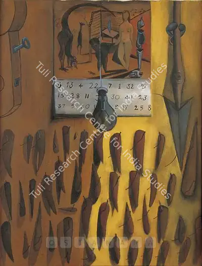 Surendran Nair (Artist), The Trophies, 1994, Painting