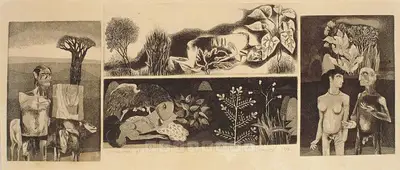 K. Laxma Goud (Artist), Untitled, 1972, Graphic Art