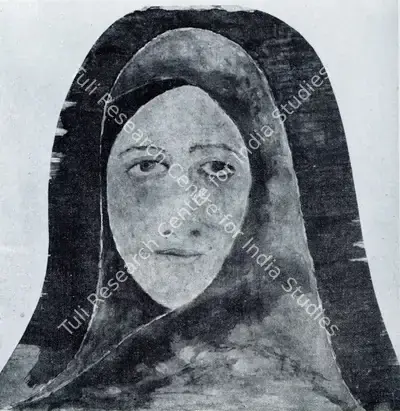 Rabindranath Tagore (Artist), Woman Face, Painting