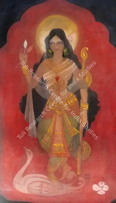 Manisha (Artist), Saraswati, Painting