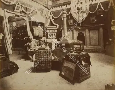 Shew Shankar Narayan (Photographer), Interior of the Central India Court, 1883, Antiquarian Photograph